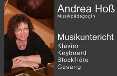 Banner - Andrea Hoß - Musikpädagogin